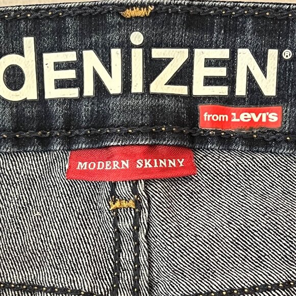 Denizen From Levis Women's Modern Skinny Stretch Blue Denim Jeans Sz 6M Low Rise - Picture 5 of 10